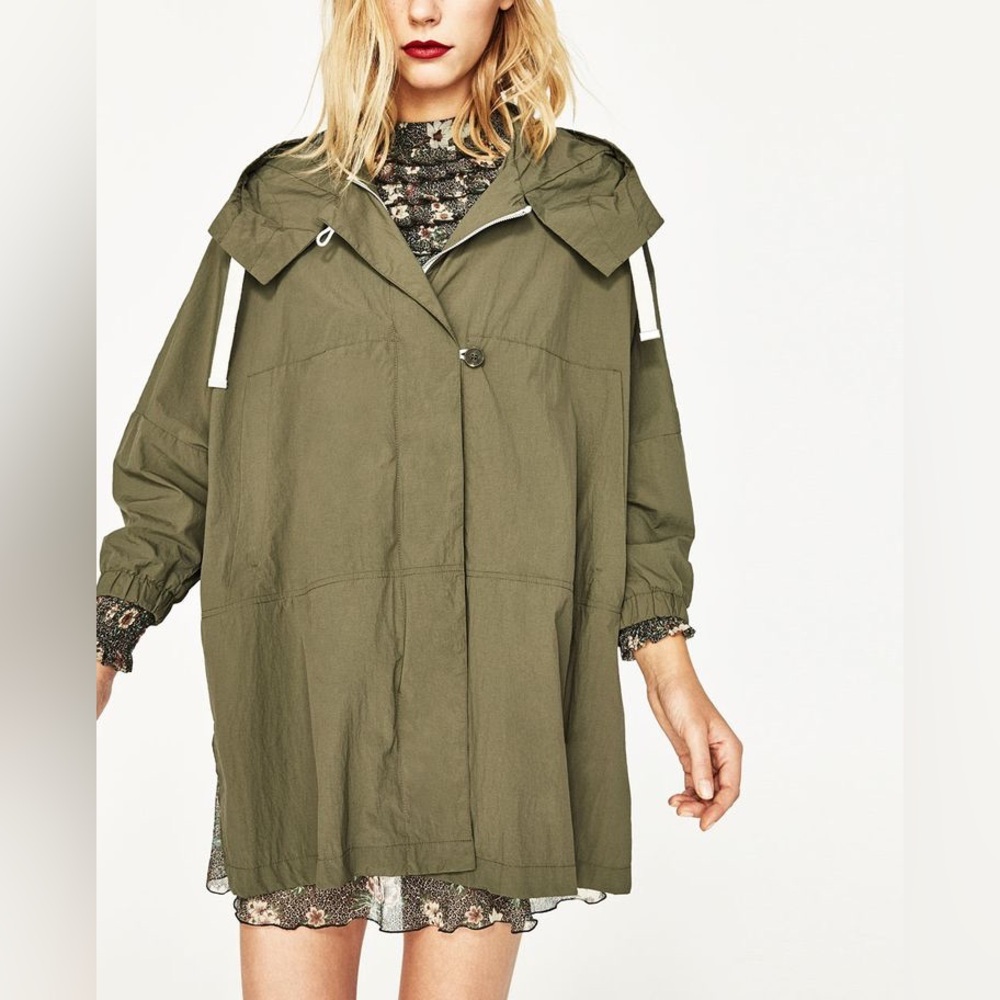 Zara Lightweight Oversized Drop Shoulder Jacket
